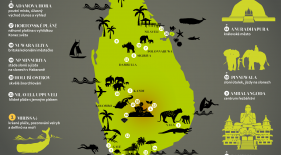 Mapa Srí Lanka