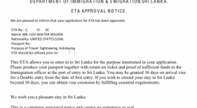 ETA víza Srí Lanka